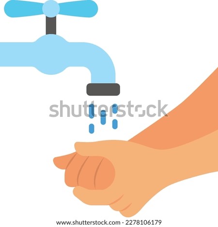 Ablution Concept, Preparing for Prayer or Wudu vector color icon Design, Ramadan and Eid al-Fitr Symbol, Islamic and Muslims fasting Sign, Arabic holidays celebration stock illustration