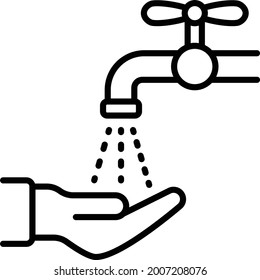 Ablution Concept, Wadu Vector Icon Design, Eid al-Adha or Eid-ul-Kabir Symbol, Hajj Sign, Muslims religious Festival Stock illustration