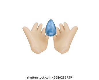  ablution icon 3d illustration render