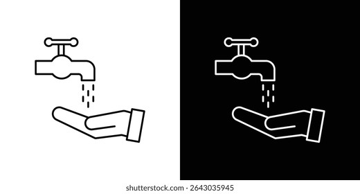 Ícone de ablução Vetor de logotipo de estilo plano. perfeito para projetos de IU