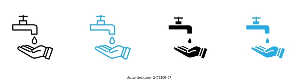 Ablution Icon Perfect for Islamic Ritual and Cleansing Themes