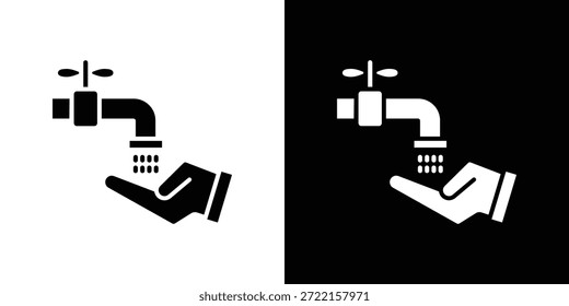 Ilustración vectorial de iconos de ablución - iconos vectoriales de estilo negro de alta calidad