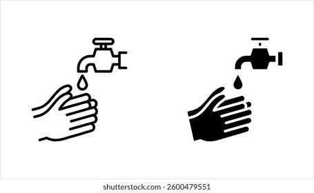 Ablution line icon set. Web symbol for web and apps. vector illustration on white background