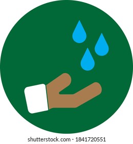 The ablutions icon flat style for web design
