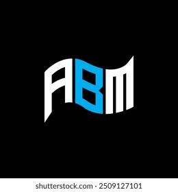 ABM logo design, ABM simple and modern logo. ABM luxurious alphabet design  

