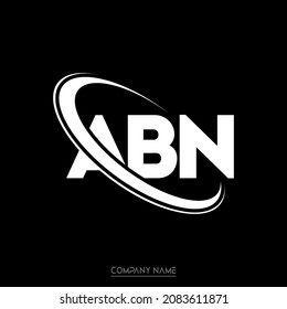 ABN logo. A B N design. White ABN letter. ABN, A B N letter logo design. Initial letter ABN linked circle uppercase monogram logo.