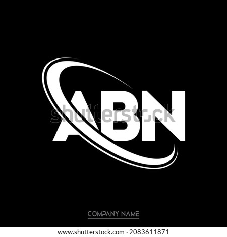 ABN logo. A B N design. White ABN letter. ABN, A B N letter logo design. Initial letter ABN linked circle uppercase monogram logo.