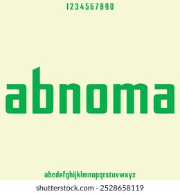 abnoma, luxury modern font alphabetical vector set