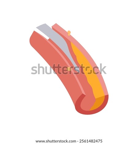Abnormal Blood Flow, Cardiovascular Disease Illustration Icon