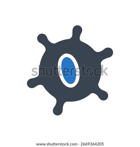 Abnormal Cell Growth Icon Isolated On White Background
