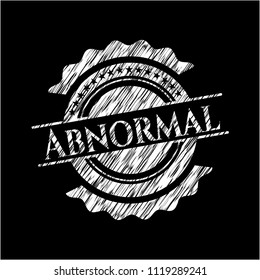 Abnormal chalkboard emblem