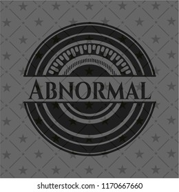Abnormal dark emblem. Retro
