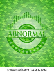 Abnormal green mosaic emblem