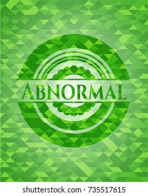 Abnormal green mosaic emblem
