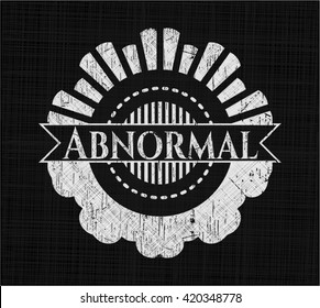 Abnormal on chalkboard