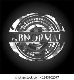 Abnormal on grey camo pattern