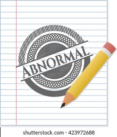 Abnormal pencil emblem