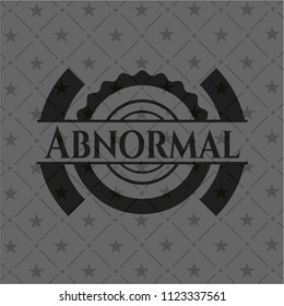 Abnormal realistic black emblem