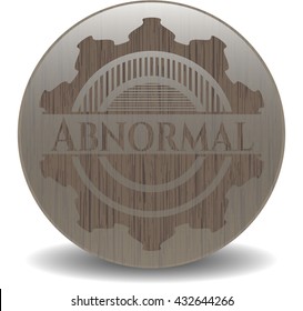 Abnormal realistic wooden emblem
