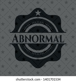 Abnormal retro style black emblem. Vector Illustration. Detailed.