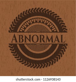 Abnormal retro wood emblem