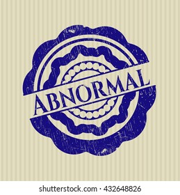 Abnormal rubber grunge stamp