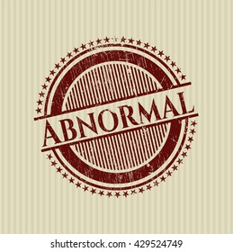 Abnormal rubber grunge texture seal