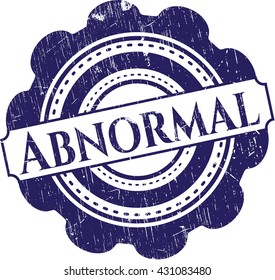 Abnormal rubber grunge texture seal