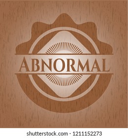 Abnormal wood icon or emblem