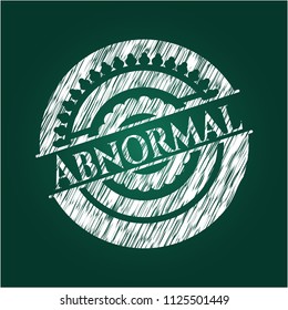 Abnormal written with chalkboard texture