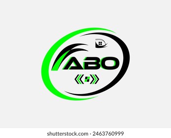 Diseño creativo del logotipo de la letra ABO. Logo de monograma de tipografía Corporativa ABO. -Diseño de Vector.