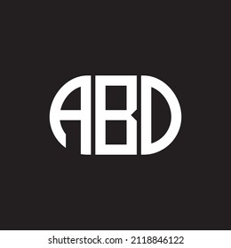 ABO letter logo design on black background. ABO creative initials letter logo concept. ABO letter design.

