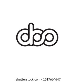abo letter logo design vector