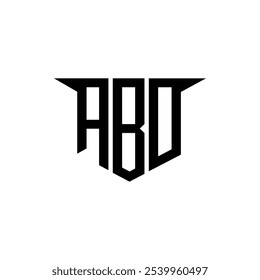 ABO letter logo design with white background in illustrator, vector logo modern alphabet font overlap style, calligraphy designs for logo, Poster, Invitation, etc.