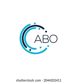 ABO Unique abstract geometric vector logo design