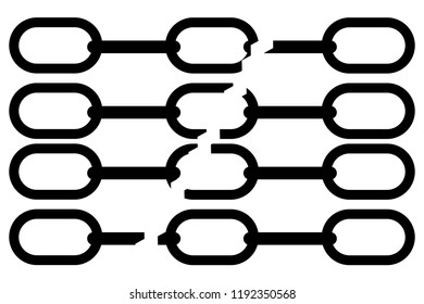 Abolition of slavery by breaking chains.