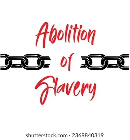 Abolición de la esclavitud. Día de la Abolición. archivo vectorial