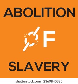 Abolición de la esclavitud. Día de la Abolición. archivo vectorial