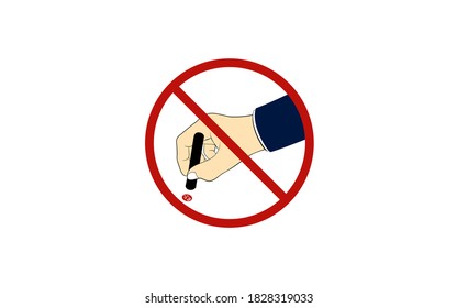 Abolition of stamping Image illustration of de-hanko - Translation: YAMADA