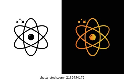 A-Bombe, Atom, Explosion, Molekül, Nuklear, Physiker, Physiksymbole in Solid-Stilen.