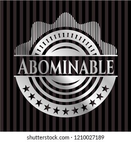 Abominable silvery emblem