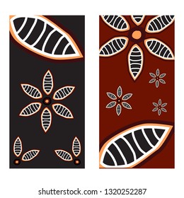 Aboriginal art background template