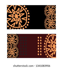 Aboriginal art background template