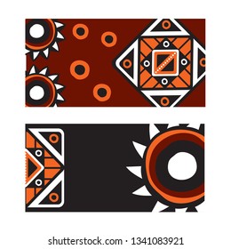 Aboriginal art background template