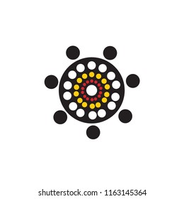 Aboriginal Art Design Logo Icon