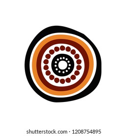 Aboriginal art design logo icon