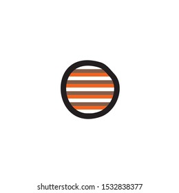 Aboriginal art dots painting icon logo design template