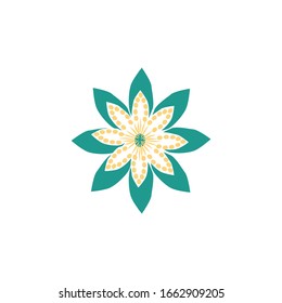 Aboriginal art dots painting icon logo design vector illustration template