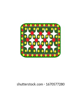 Aboriginal art dots painting icon logo design vector illustration template