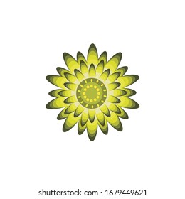 Aboriginal art dots painting icon logo design vector illustration template